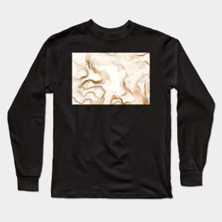 Beige and gold background Long Sleeve T-Shirt